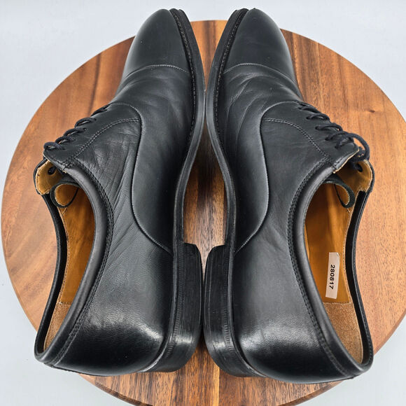Magnanni Federico Oxfords Men\'s 8 D Black Leather Cap Toe Lace Up Dress Shoes